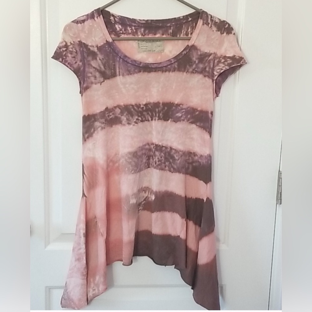 All Saints Tie Dye Flared T-shirt